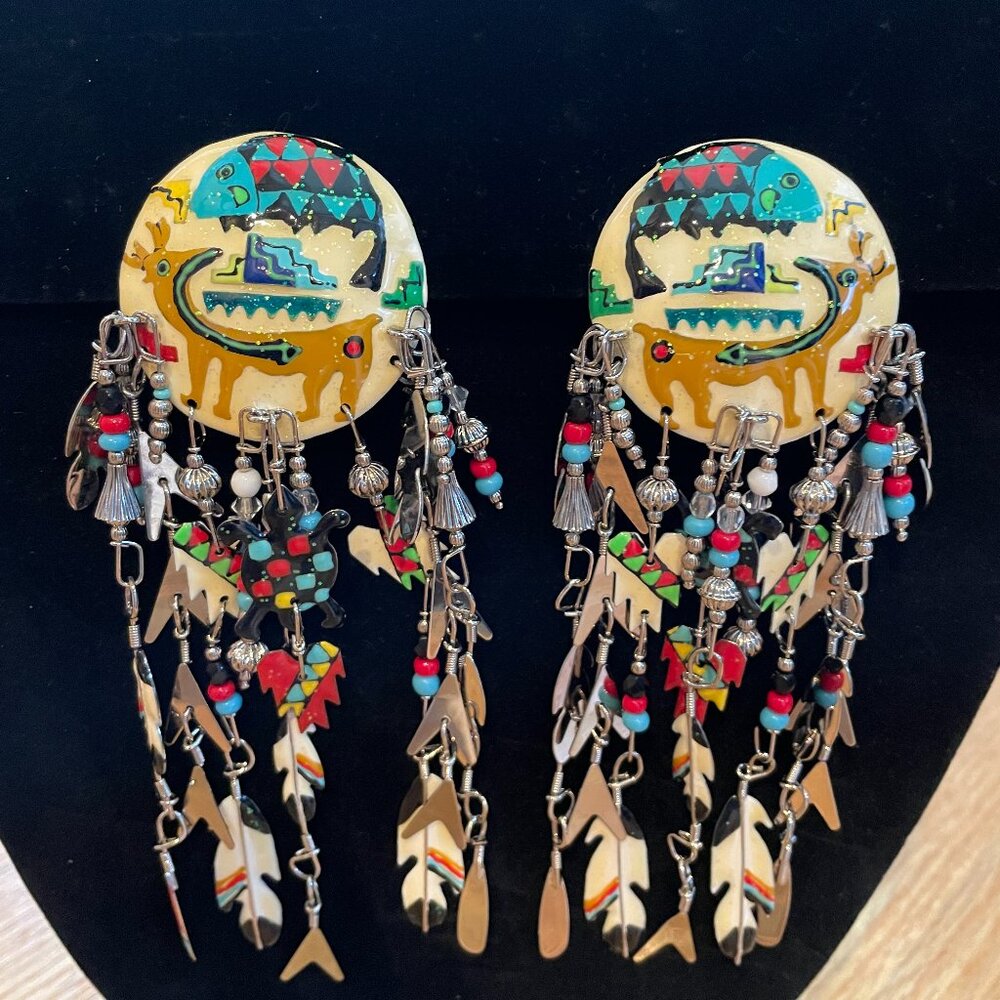 COPY - Lunch at the Ritz "Keeper of the Forest" clip-on earrlings